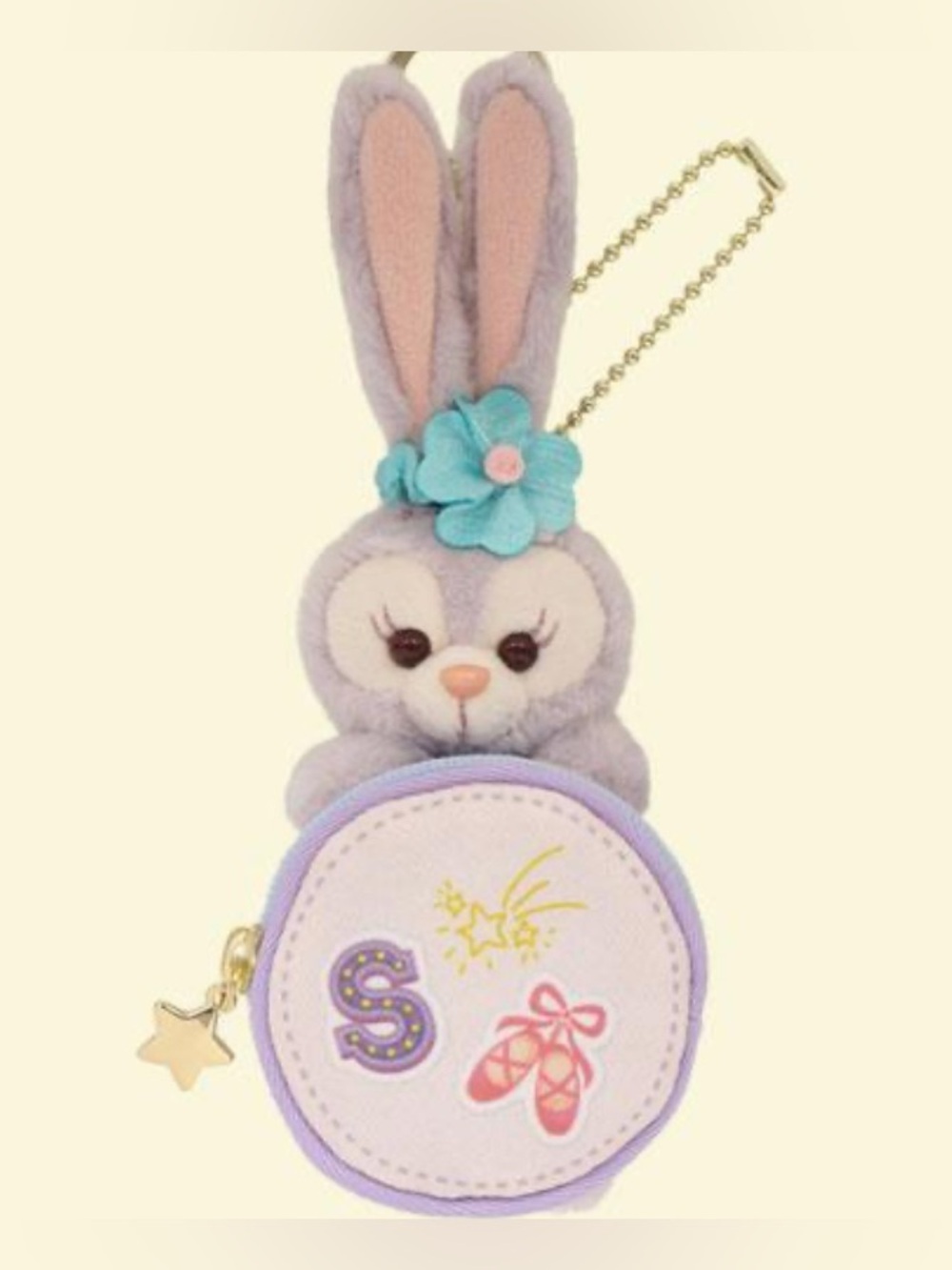 BNWT Disneyland Hong Kong Duffy & Friends StellaLou plush keychain Mini Pouch